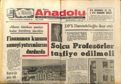 Anadolu Gazetesi 28 Şubat 1972 - Genel Sağlık Sigortası Kanunu Mutlaka Çıkmalı GZ97548 - 1