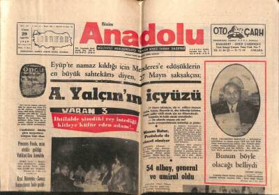 Anadolu Gazetesi 29 Ağustos 1969 - Necmettin Erbakan Bunun Böyle Olacağı Belliydi GZ66795 - 2