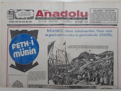 Anadolu Gazetesi - 29 Mayıs 1973 - Günün Konusu Ajax - Juvantus Maçı GZ111776 - 1