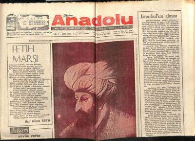 Anadolu Gazetesi 29 Mayıs 1975 - Feth-i Mübini Kutluyoruz GZ66153 - 1