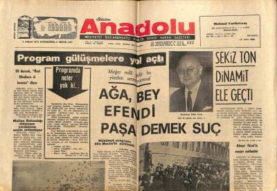 Anadolu Gazetesi 3 Nisan 1971 - Pakistanda Ordu Duruma Hakim GZ66948 - 1