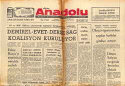 Anadolu Gazetesi 3 Ocak 1974 - Peki Rusyayı Sömürücü Olmakla Suçladı GZ66863 - 1