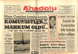 Anadolu Gazetesi 3 Temmuz 1969 - Komünistler Ağır Hapse Mahkum Oldu GZ66925 - 1