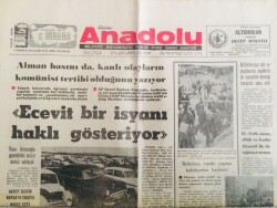 Anadolu Gazetesi 3 Temmuz 1970 - Ecevit Bir İsyanı Haklı Gösteriyor GZ66745 - 1