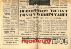 Anadolu Gazetesi 30 Ağustos 1975 - Libya Kıbrısla İlgili Fatura Göndermedi GZ66894 - 2