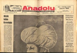 Anadolu Gazetesi 30 Mayıs 1972 - Fatih ve Adalet GZ66847 - 2