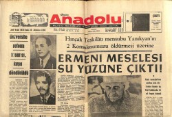 Anadolu Gazetesi 30 Ocak 1973 - Şehit Edilen Diplomatımız Mehmet Baydar Ve Bahadır Demir GZ66758 - 2