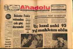 Anadolu Gazetesi 30 Temmuz 1971 - Apollo-15i Su Bastı GZ66640 - 1
