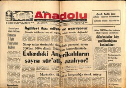 Anadolu Gazetesi 31 Ağustos 1975 - Üslerdeki Amerikalıların Sayısı Süratle Azalıyor GZ66893 - 1