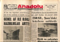 Anadolu Gazetesi 31 Ekim 1972 - İsrail Şamdaki Köylere Saldırdı GZ66799 - 1