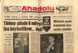 Anadolu Gazetesi 4 Ağustos 1972 - Türkeş 6 Milyon Lira Kaybediliyor Dedi GZ66713 - 1