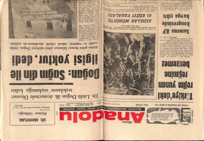 Anadolu Gazetesi 4 Eylül 1972 - Doğan Sağın Din İle İlgisi Yoktur Dedi GZ66737 - 2