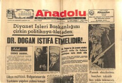 Anadolu Gazetesi 4 Kasım 1972 - Libya Müftüsü Bugaristanda Türklere Yapılan Zulmü Kınadı GZ66970 - 1