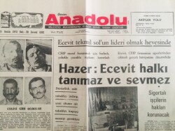 Anadolu Gazetesi 5 Aralık 1972 - Hazer Ecevit Halkı Tanımaz Ve Sevmez GZ66617 - 2