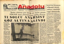 Anadolu Gazetesi 5 Aralık 1975 - 71 Solcu Anarşist Göz Altına Alındı GZ66897 - 2