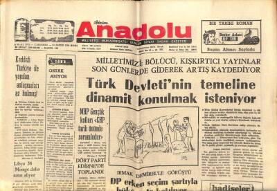 Anadolu Gazetesi 5 Mart 1975 - Kaddafi Türkiye İle Yapılan Anlaşmaları Az Bulmuş GZ66697 - 1