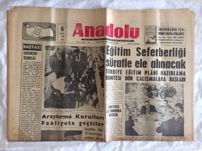 Anadolu Gazetesi 6 Eylül 1960 - İnönü Fas Saray Nazırı İle Konuştu GZ73339 - 1
