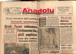 Anadolu Gazetesi 6 Kasım 1970 - Kolera Salgını Baharda Yine Başlayabilir GZ66958 - 1