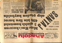 Anadolu Gazetesi 6 Nisan 1971 - Mete Hası Kaçıran 5 Silahlı Komünist Gözden Kayboldu GZ66959 - 2