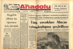 Anadolu Gazetesi 6 Nisan 1974 - Türk Çocukları Alman Vatandaşlığına Geçiriliyor GZ66910 - 1