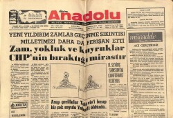 Anadolu Gazetesi 7 Mart 1975 - Arap Gerillalar Telavivi Basıp Bir Çok Sayıda Yahudi Öldürdü GZ66689 - 2