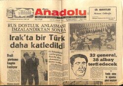 Anadolu Gazetesi 8 Ağustos 1972 - Irakta Bir Türk Daha Katledildi GZ66822 - 1