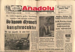 Anadolu Gazetesi 8 Aralık 1972 - Dünyanın Dönüş Hızını 900 Yıl Önce Bir İslam Alimi Tesbit Etmiş GZ66620 - 1