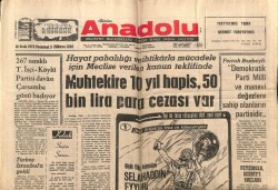 Anadolu Gazetesi 8 Ocak 1973 - Muhtekire 10 Yıl Hapis 50 Bin Lira Ceza Var GZ66755 - 1