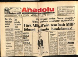 Anadolu Gazetesi 8 Şubat 1975 - Mersinde Solcular Anarşi Çıkarmak İstiyorlar GZ66170 - 1