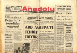 Anadolu Gazetesi 9 Ağustos 1975 - ABD Avrupayı Tehdit Ediyor GZ66828 - 1