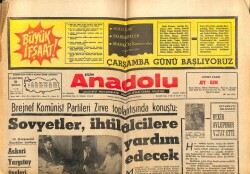 Anadolu Gazetesi 9 Haziran 1969 - Sovyetler İhtilalcilere Yardım Edecek GZ66854 - 2