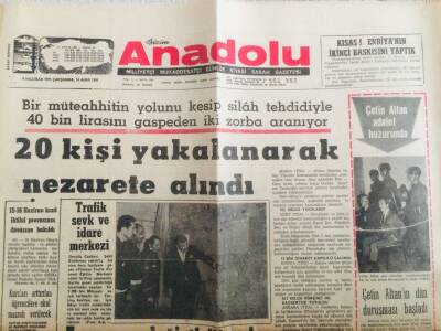 Anadolu Gazetesi 9 Haziran 1971 - Çetin Altan Adalet Huzurunda GZ66741 - 2