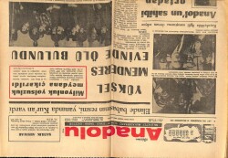 Anadolu Gazetesi 9 Mart 1972 - Yüksel Menderes Evinde Ölü Bulundu GZ66861 - 1