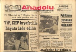 Anadolu Gazetesi 9 Temmuz 1972 - Askeri Yargıtay Kanunu Yürürlüğe Girdi GZ66602 - 2