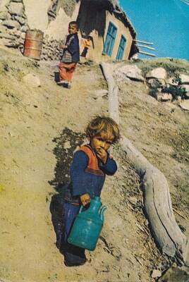 Anadolu Yaşantısı Çocuklar Kartpostal KRT10514 - 1