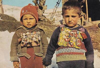 Anadolu Yaşantısı Çocuklar Kartpostal KRT10535 - 1