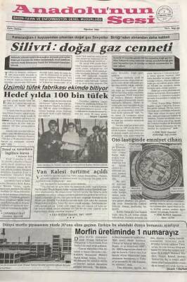 Anadolunun Sesi Aylık Gazete Ağustos 1990-Silivri Doğal Gaz Cenneti GZ36599 - 1