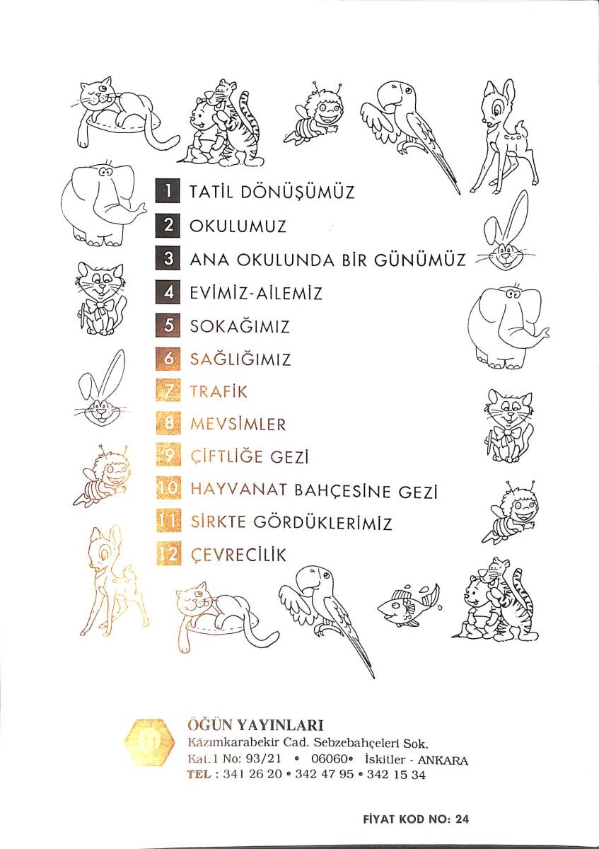 Anaokulları İçin Hayat Bilgisi Çevrecilik Boyama Kitabı 12 NDR100072 - 3