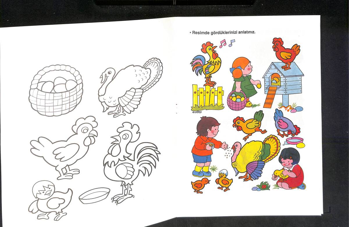 Anaokulları İçin Hayat Bilgisi Çiftliğe Gezi Boyama Kitabı 9 NDR100075 - 2
