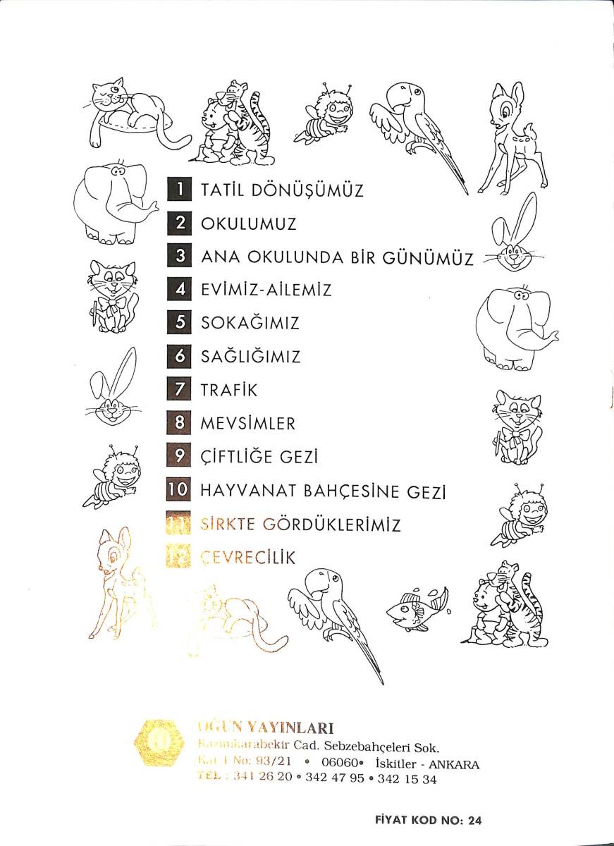 Anaokulları İçin Hayat Bilgisi Çiftliğe Gezi Boyama Kitabı 9 NDR100075 - 3