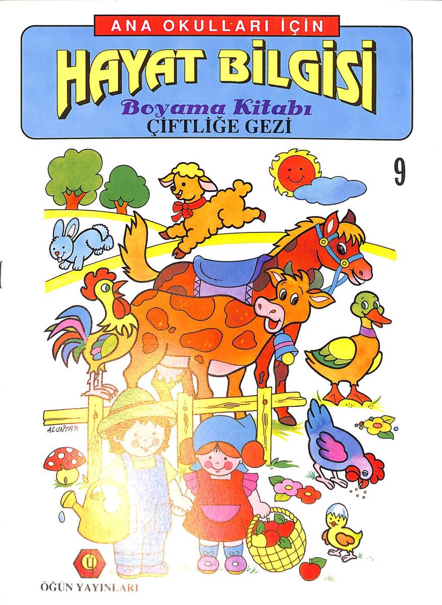 Anaokulları İçin Hayat Bilgisi Çiftliğe Gezi Boyama Kitabı 9 NDR99317 - 1