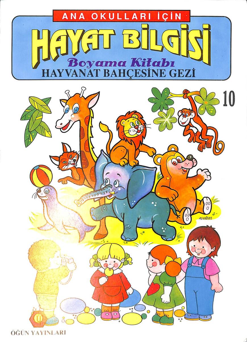 Anaokulları İçin Hayat Bilgisi Hayvanat Bahçesine Gezi Boyama Kitabı 10 NDR100074 - 1