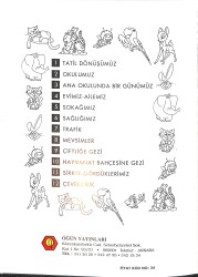 Anaokulları İçin Hayat Bilgisi Hayvanat Bahçesine Gezi Boyama Kitabı 10 NDR100074 - 3