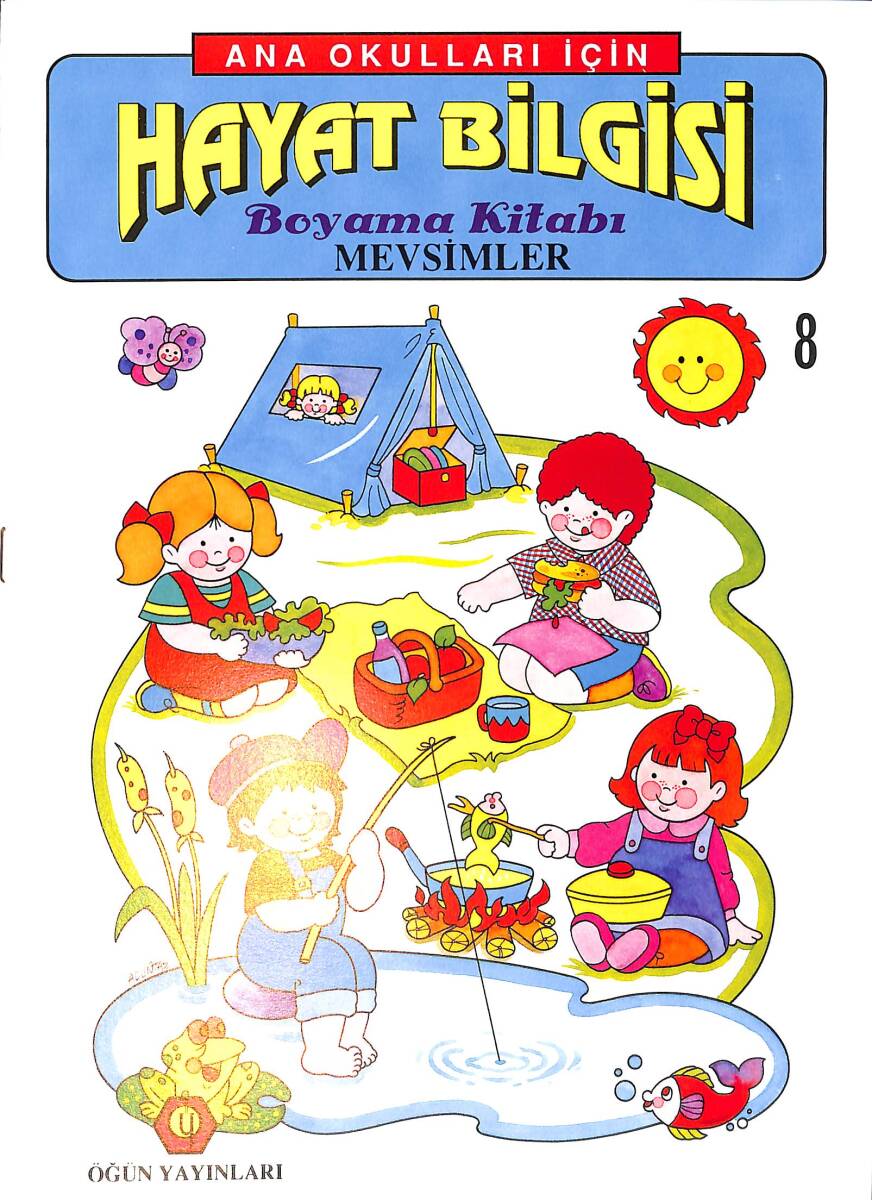 Anaokulları İçin Hayat Bilgisi Mevsimler Boyama Kitabı 8 NDR100076 - 1