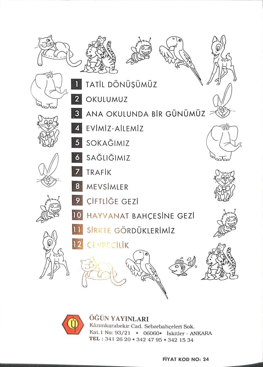 Anaokulları İçin Hayat Bilgisi Mevsimler Boyama Kitabı 8 NDR100076 - 3