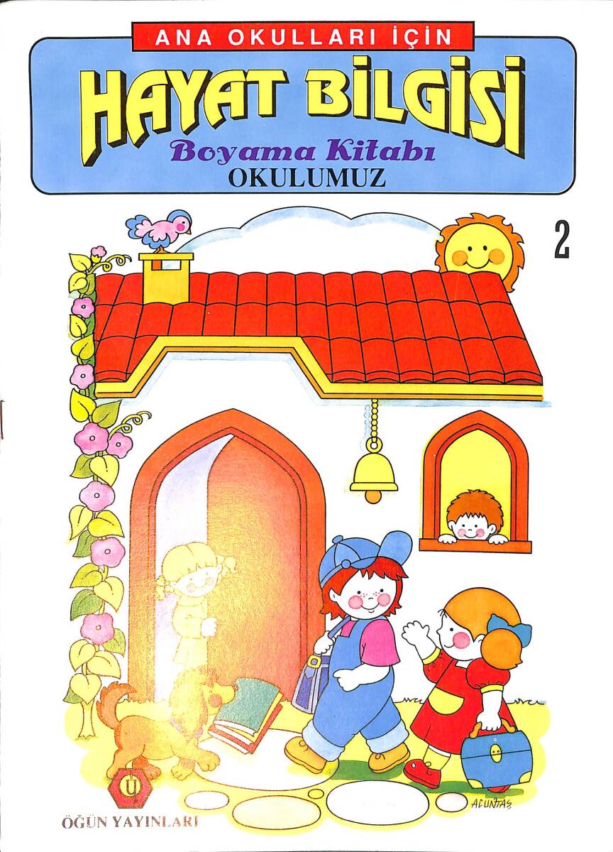 Anaokulları İçin Hayat Bilgisi Okulumuz Boyama Kitabı 2 NDR99292 - 1