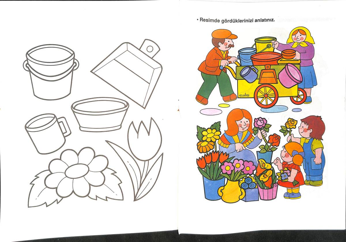 Anaokulları İçin Hayat Bilgisi Sokağımız Boyama Kitabı 5 NDR100079 - 2