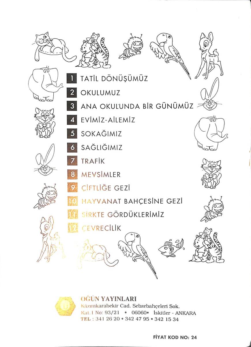 Anaokulları İçin Hayat Bilgisi Sokağımız Boyama Kitabı 5 NDR100079 - 3