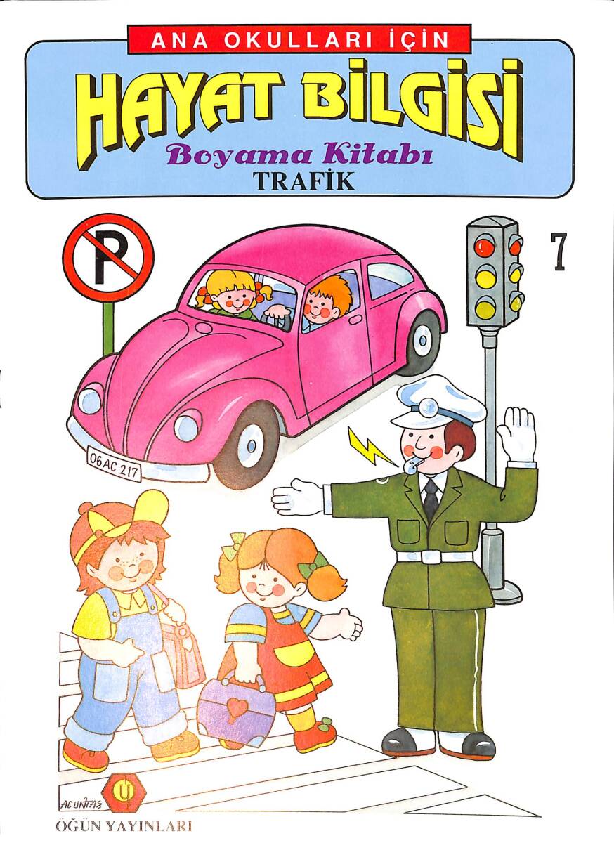 Anaokulları İçin Hayat Bilgisi Trafik Boyama Kitabı 7 NDR99315 - 1