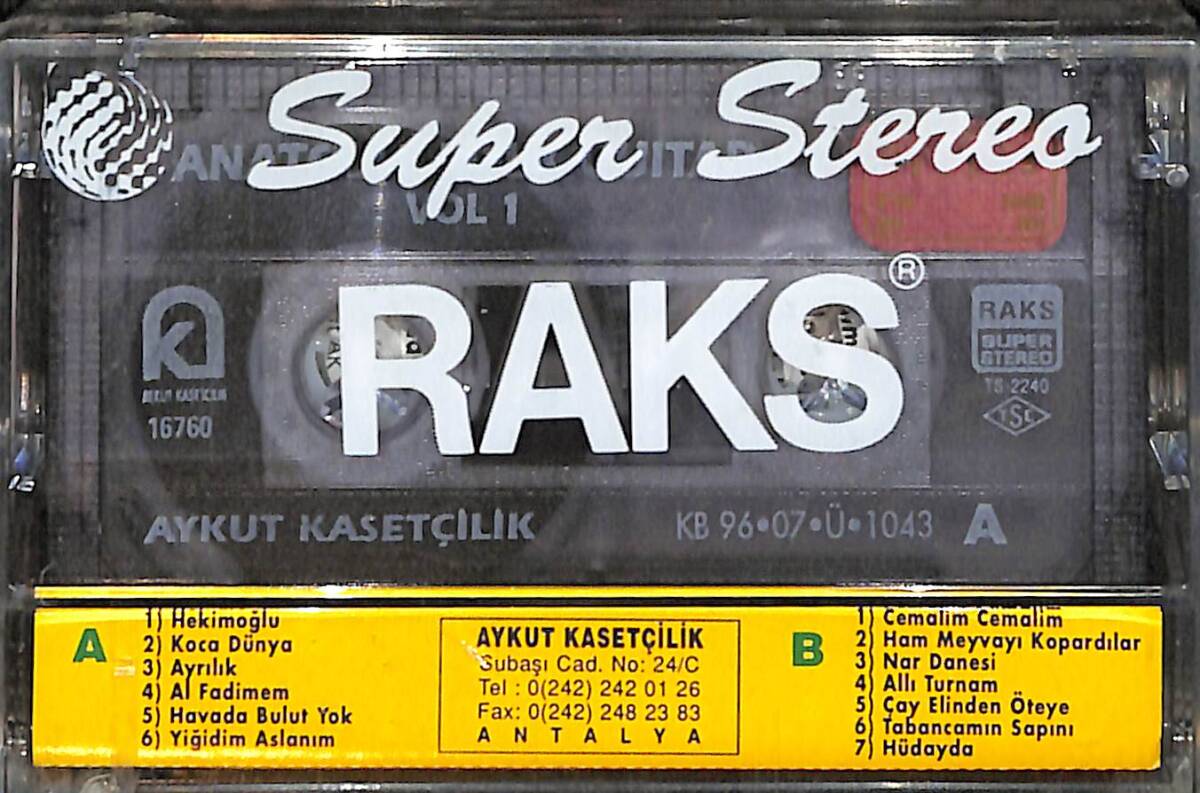 Anatolia Folk Guitar Vol 1 Kaset (Sıfır) KST28535 - 2